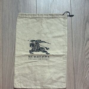 Burberry Beige Drawstring Pouch